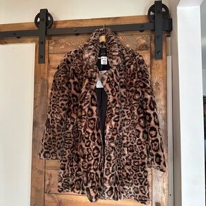 Love Tree Brown Leopard Teddy Jacket